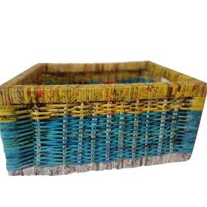 Storage Basket / Recycles paper handcraft