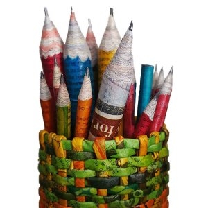 Pen holder / Recycle paper handcraft