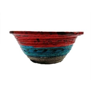 Round Storage Basket / Recycle paper handcraft