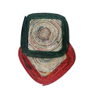 Placement oval / Placement Round / Recycle paper handcraft