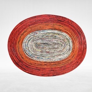 Placement oval / Placement Round / Recycle paper handcraft