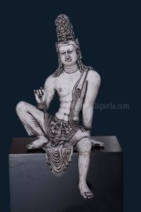 Awalokitheswara Bodhisathwa Dolomite Stone Statues For Gift