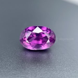 Natural Pink Sapphire | Purplish pink sapphire | Oval cut sapphire