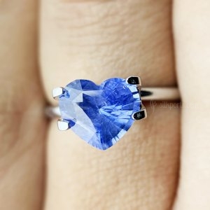 1.82 carat Blue Sapphire is well cut to bring out the best colour and luster, and has a pastal blue colour ethically sourced from Ceylon origin.
