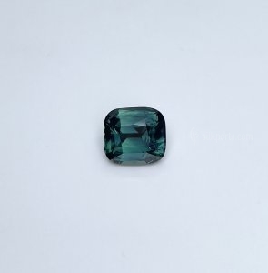 2.08 carat Teal Sapphire is well cut to bring out the best colour and luster