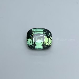 2.61 carat Teal/ Party Sapphire is well cut to bring out the best colour and luster