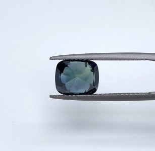 3.50 carat Teal Sapphire is well cut to bring out the best colour and luster