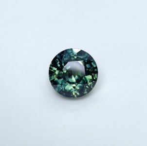4.05 carat Teal Sapphire is well cut to bring out the best colour and luster