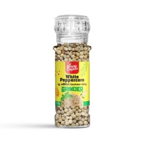 White Peppercorn Grinder, Hand Sorted, Net Wt. 70g
